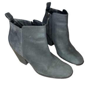 Cole Haan Gray Leather Chesney Ankle Boots